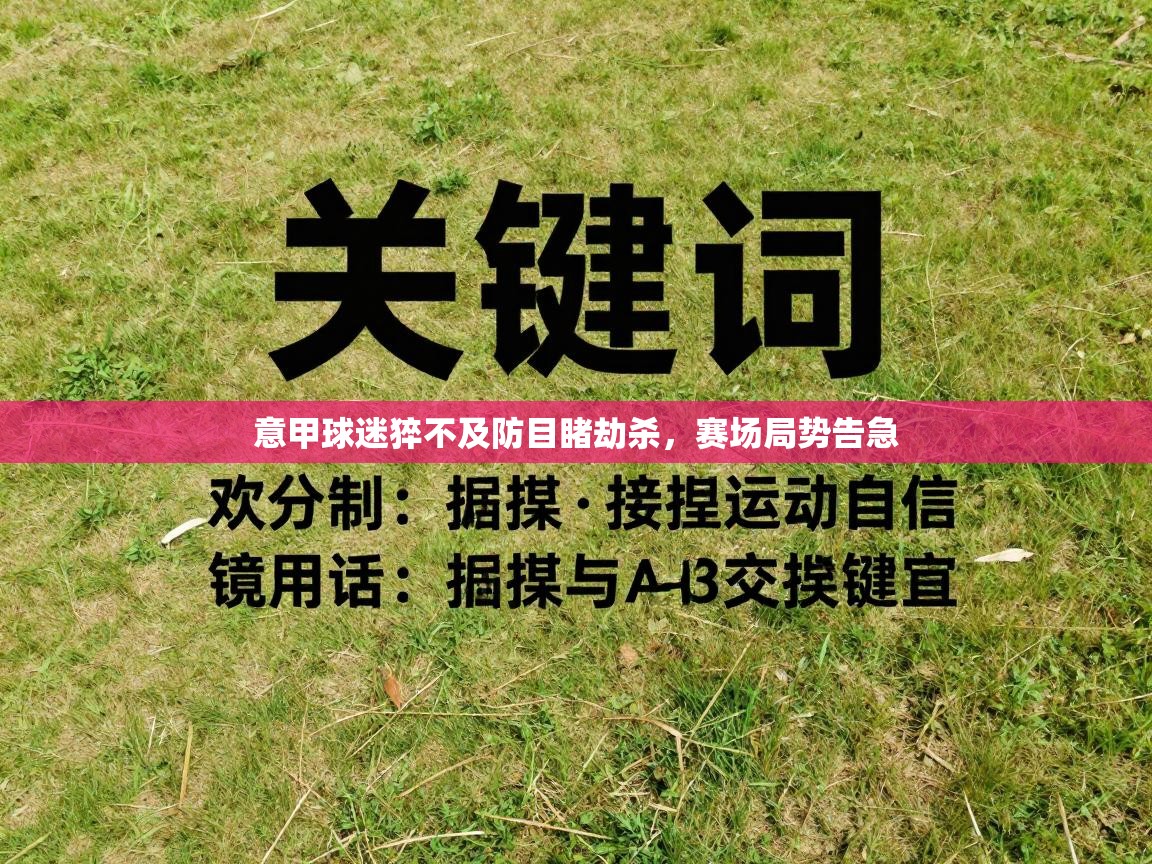 意甲球迷猝不及防目睹劫杀,赛场局势告急 第2张